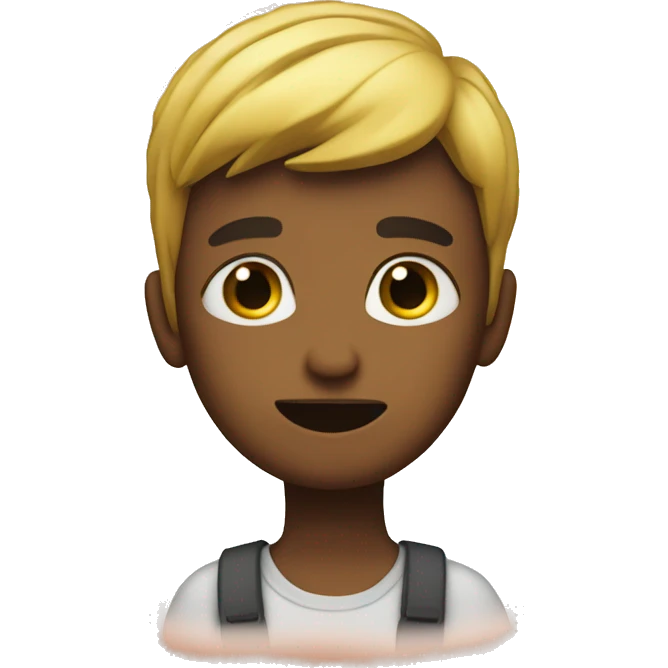 A boy saying “too soon” in a zesty way emoji