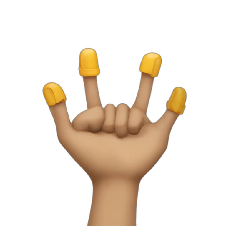 Doigt en forme de ciseaux emoji