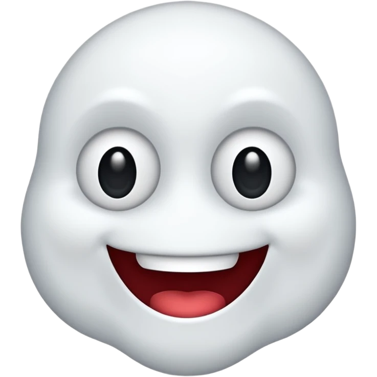 Emojis qui rigole fusionné avec l’emojis fantôme 👻 emoji