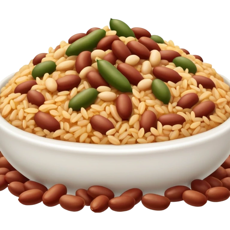 Beans and rice  emoji