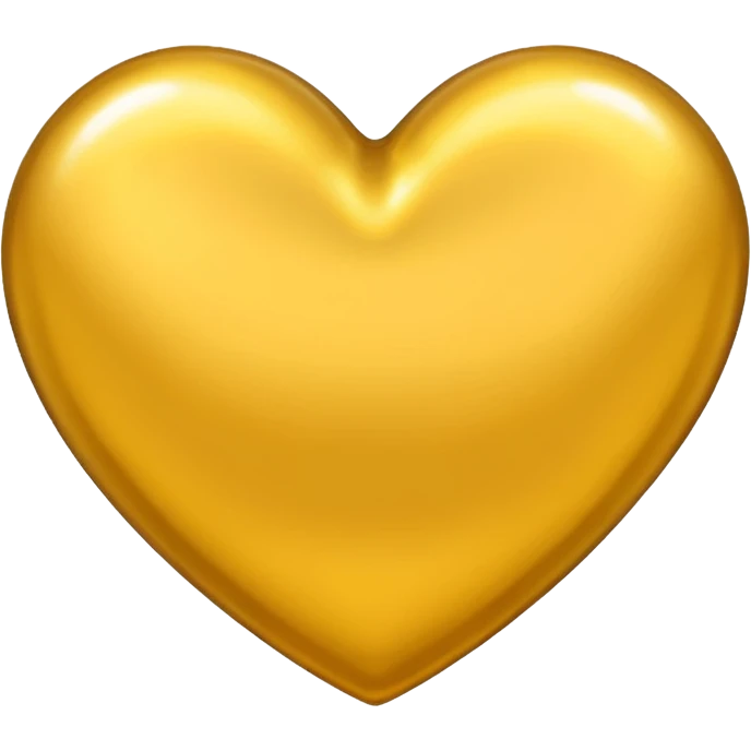 Golden yellow heart emoji