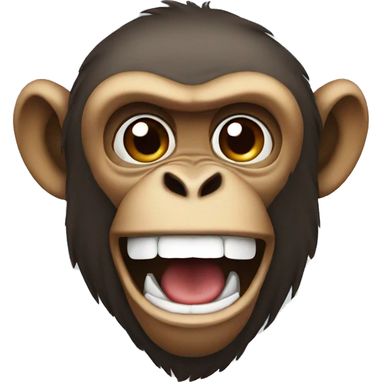 monkey with mouth open emoji