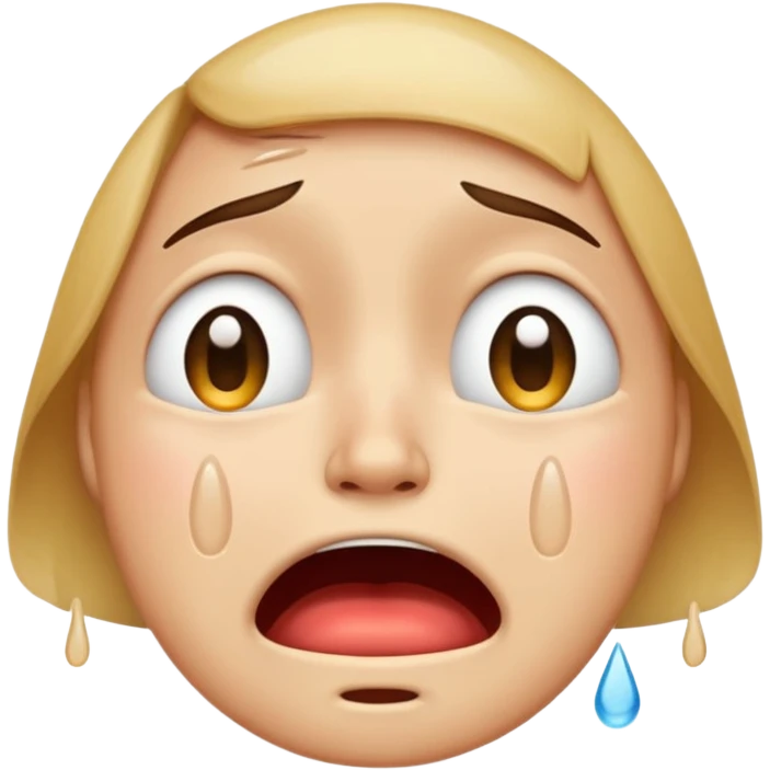 crying face emoji, expressive and clear emoji