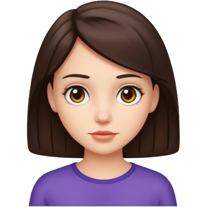 Brunette girl emoji