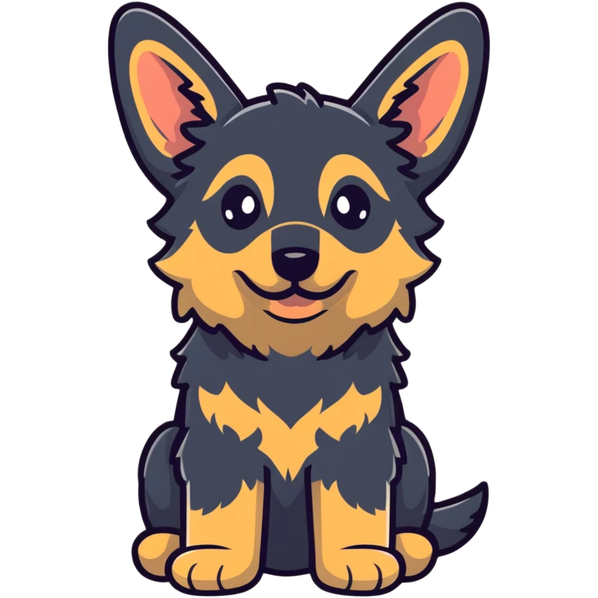 German Shepherd puppies  emoji