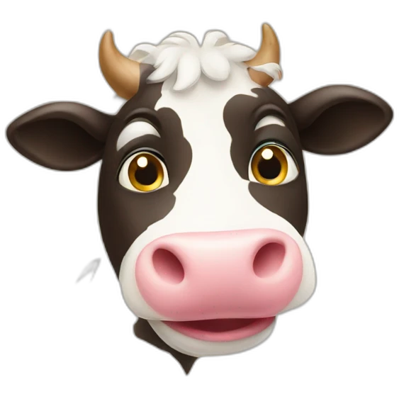 Funny cow emoji