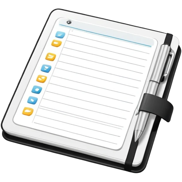 A modern planner emoji