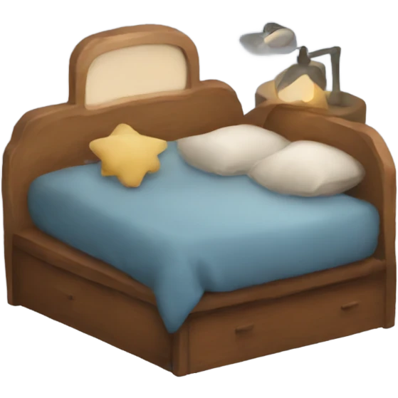 cozy bed emoji
