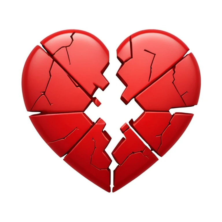 Broken heart emoji