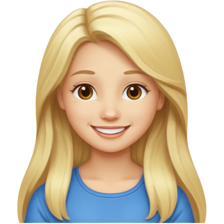 BLONDE AND LONG HAIR MEAN GIRL emoji