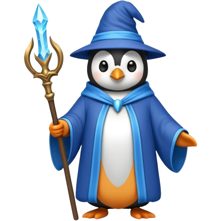 Penguin Wizard emoji