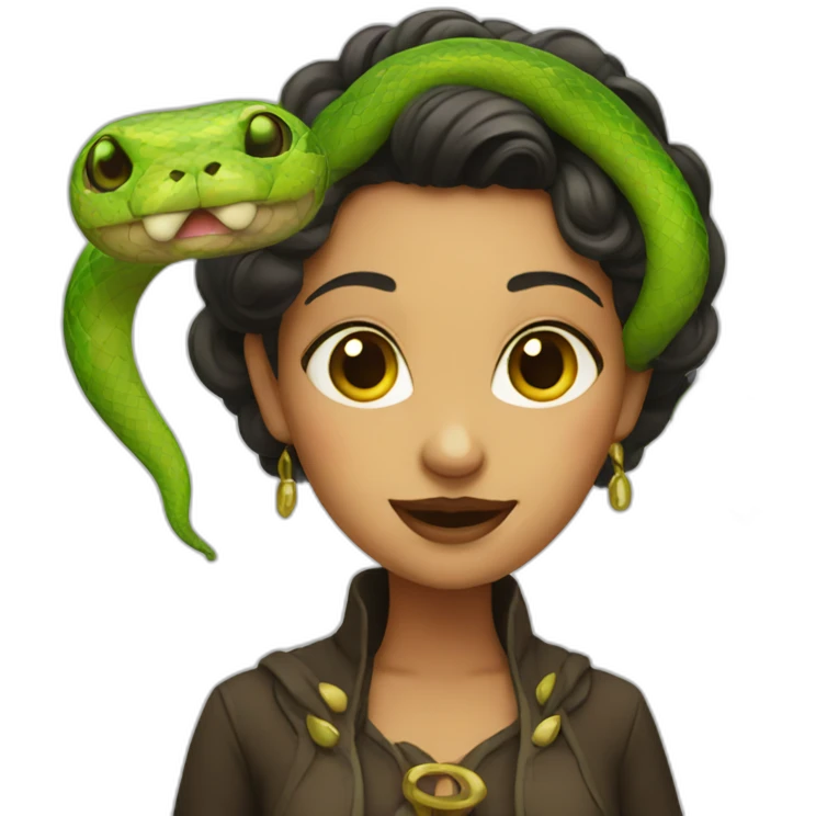 Snake lady emoji