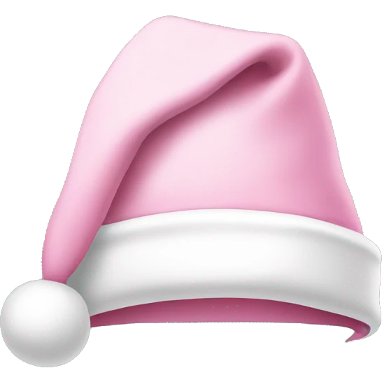 light pink santa hat emoji