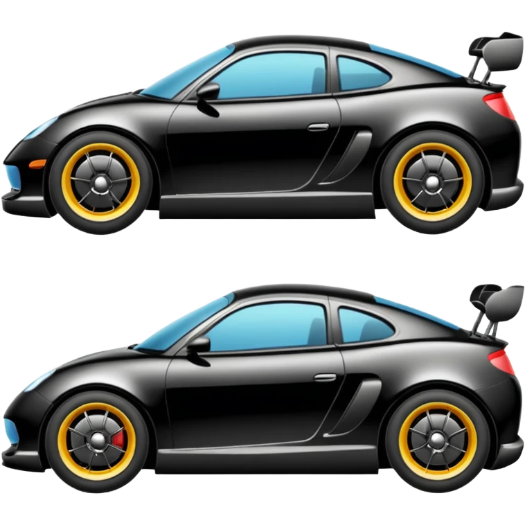 Voiture de sport noir emoji
