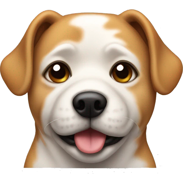 small ear fat dog emoji