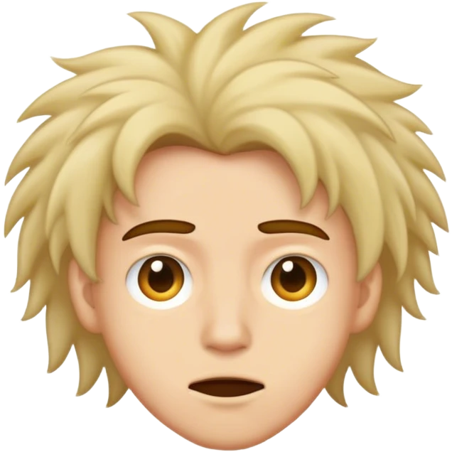 Unruly hair emoji