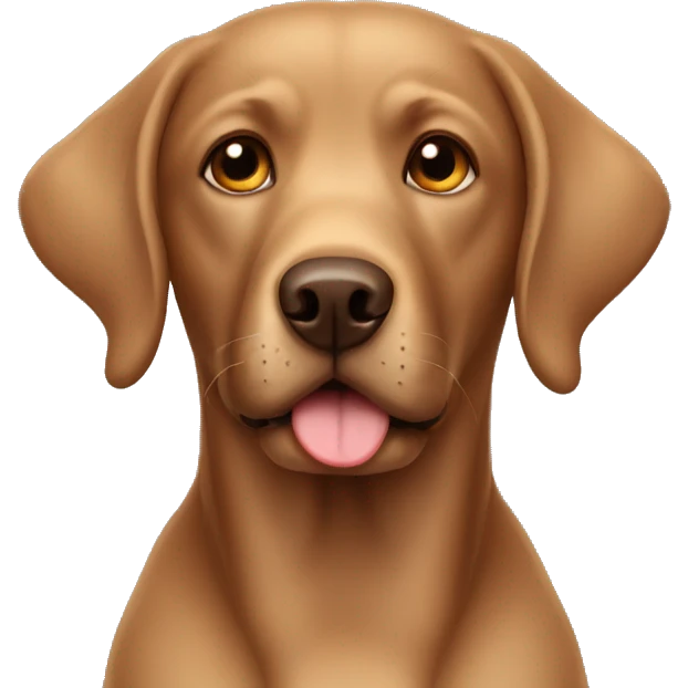 Brown Labrador  emoji