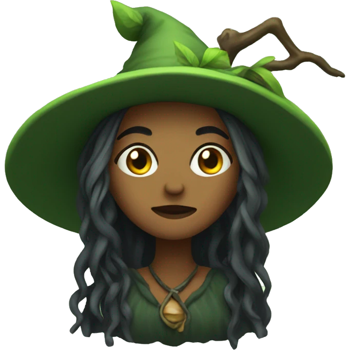 forest witch emoji