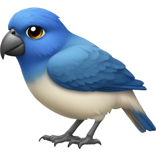 Agapornis azul emoji