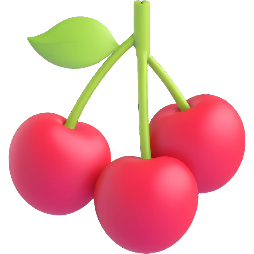 cherry, simple emoji