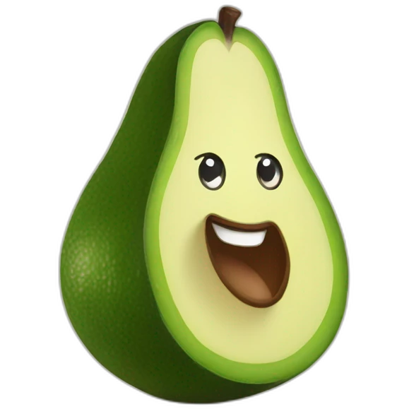 smiling avocado emoji