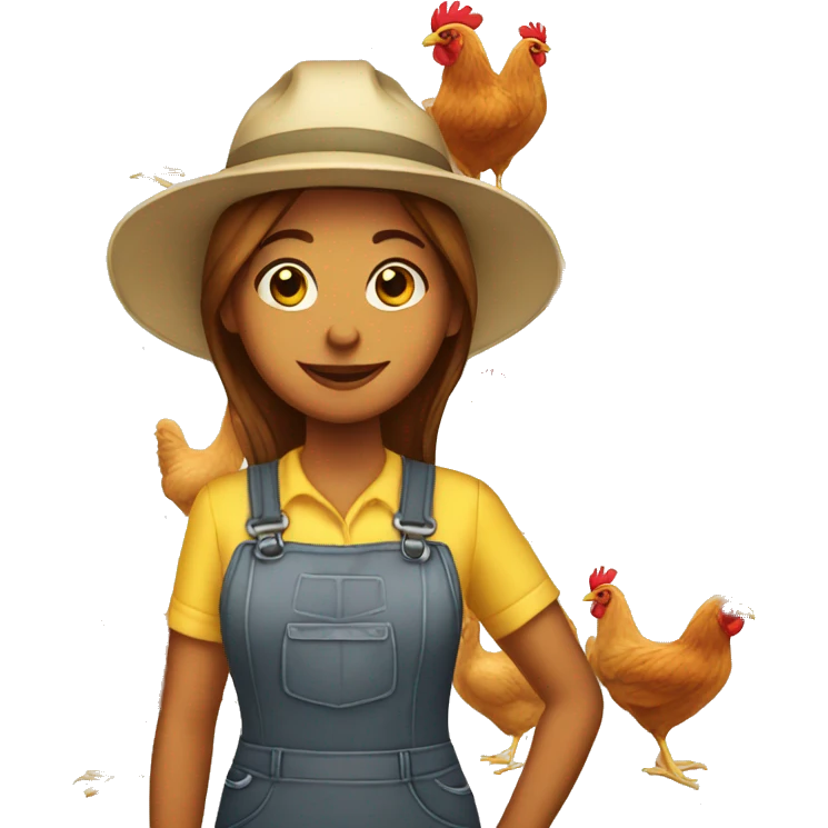 Female Chicken farm worker emoji