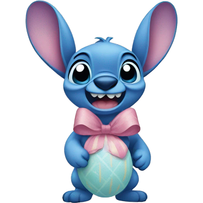 Stitch Disney Easter  emoji