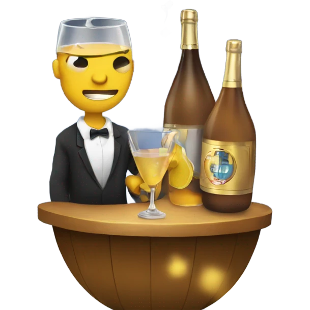 New years drinking emoji