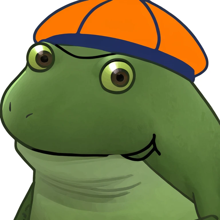 bufo with orange cap emoji