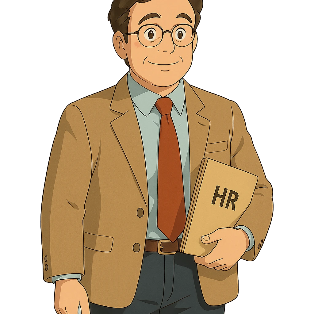 ghibli style HR manager emoji