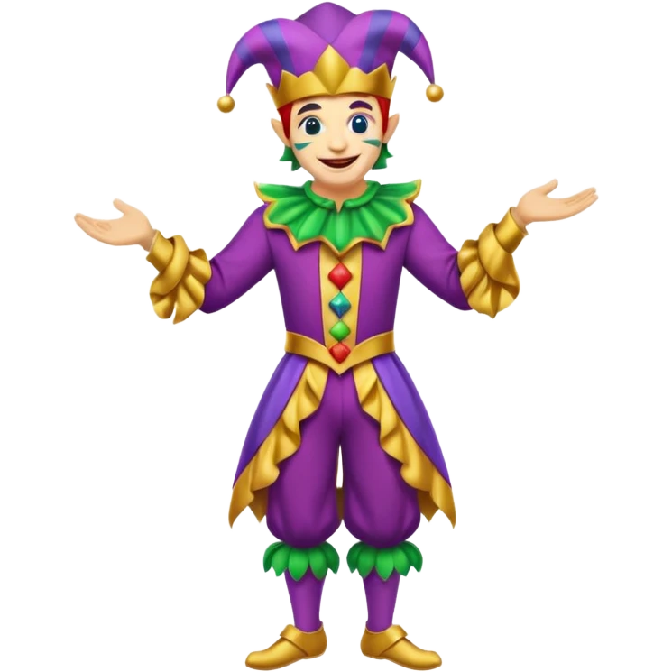 royal jester, full body emoji