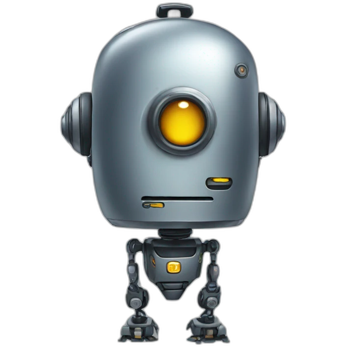 a funny robot emoji