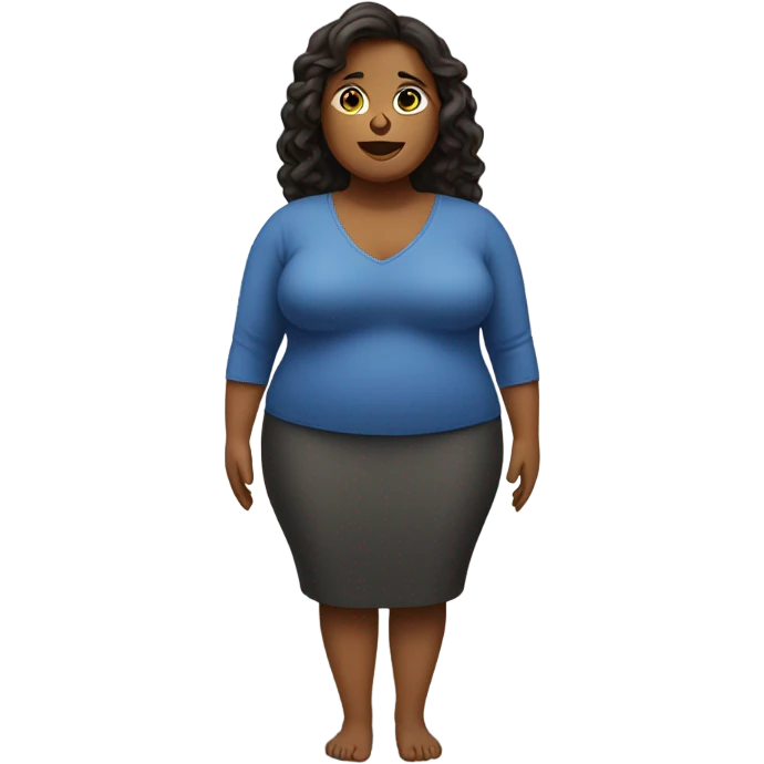 Fat woman  emoji
