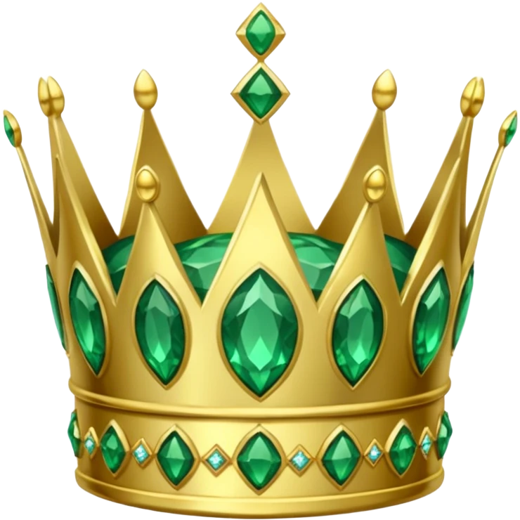 green gem crown emoji