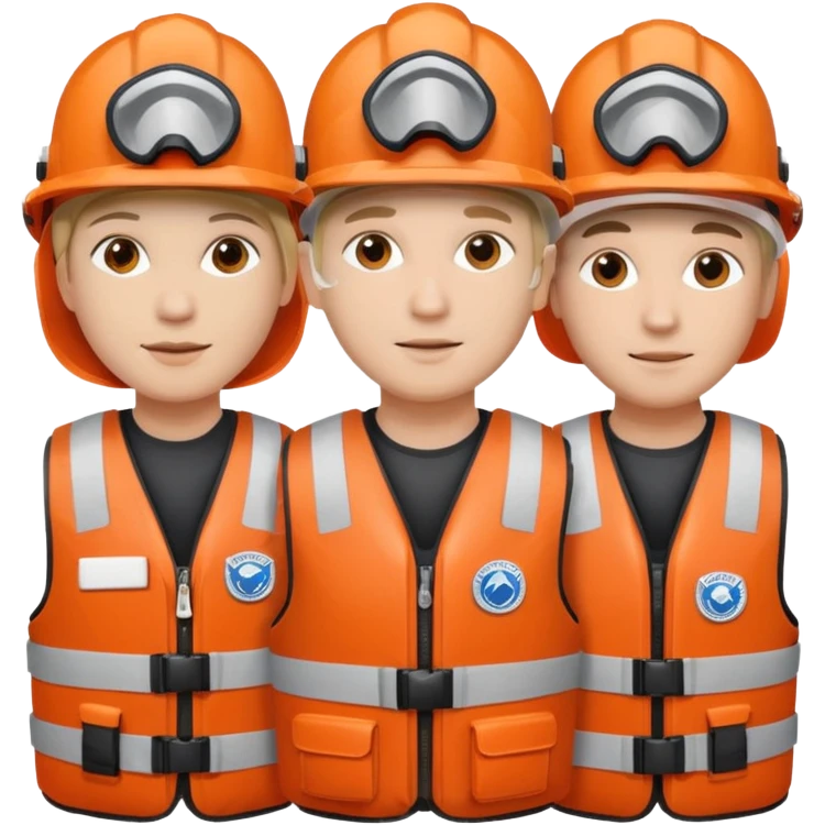 National Oceanic and Atmospheric Administration rescuers, multiple people emoji