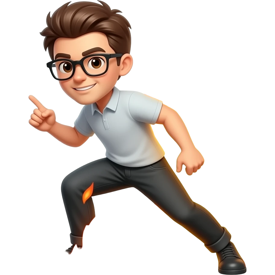 moving with flames emoji