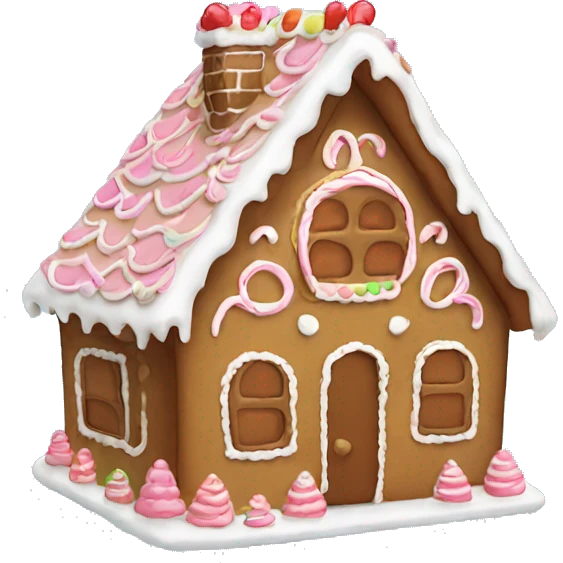 Love gingerbread house emoji