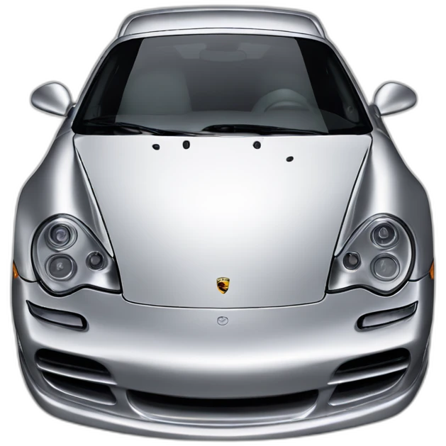 Silver Porsche 996.1 emoji