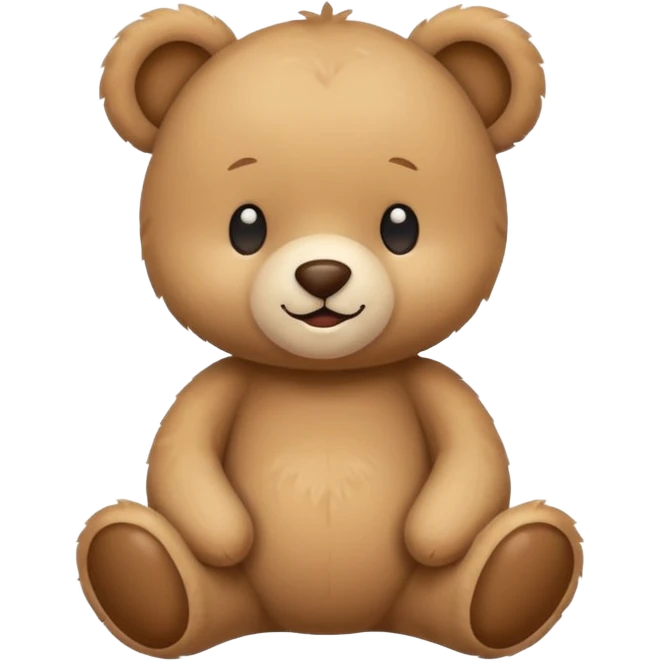 Cute flat-style teddy bear icon for infant daycare. i want to feel safe when see that teddy
 emoji