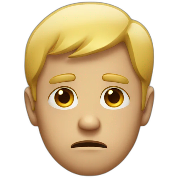 sad man crying emoji
