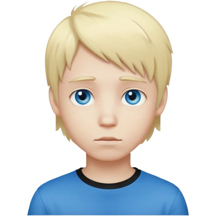 boy with blonde hair emo and blue eyes emoji