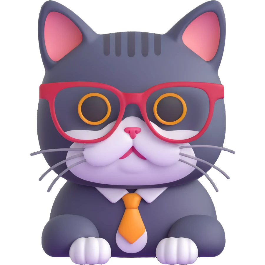 cat with glasses emoji