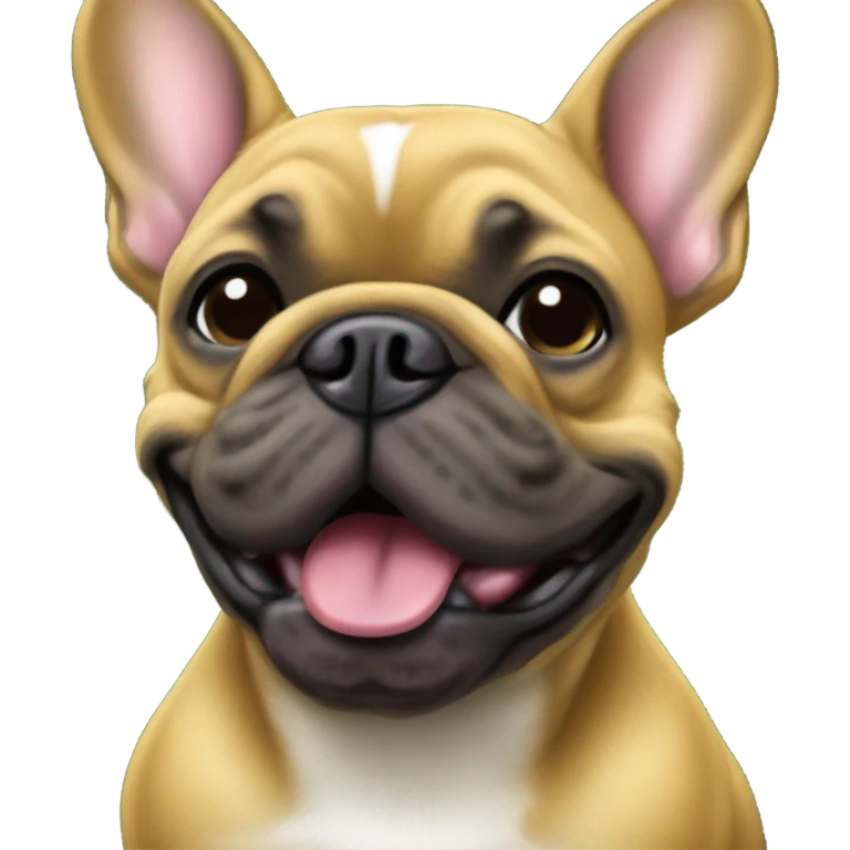 Fawn French bulldog Greenbay Packer Fan emoji