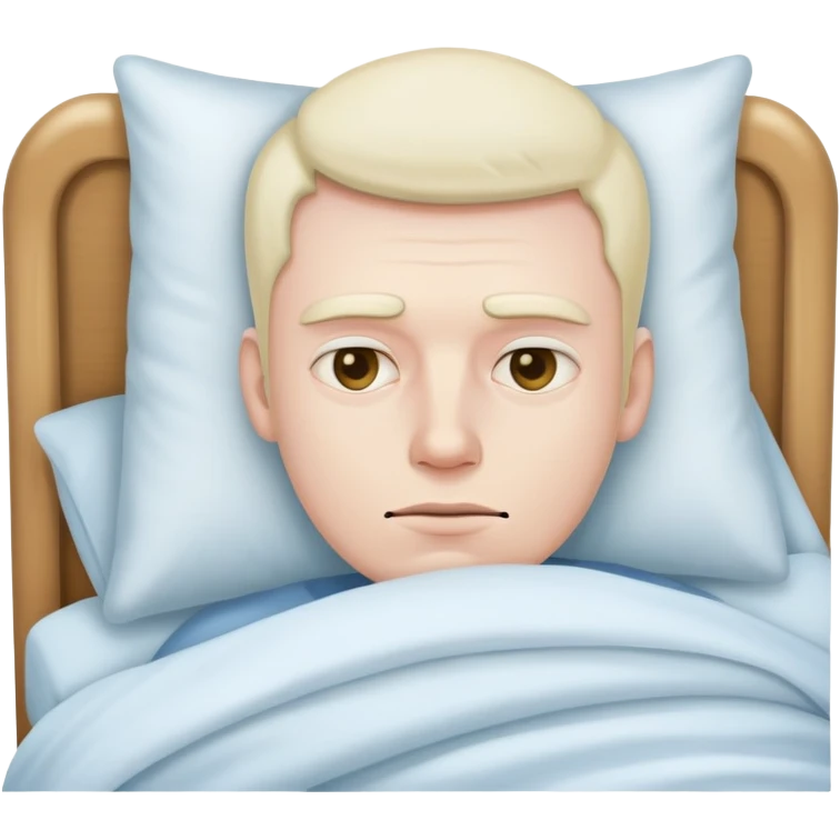 cold man in bed emoji