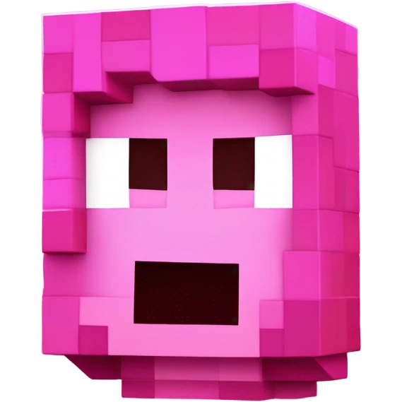 Pink minecraft emoji