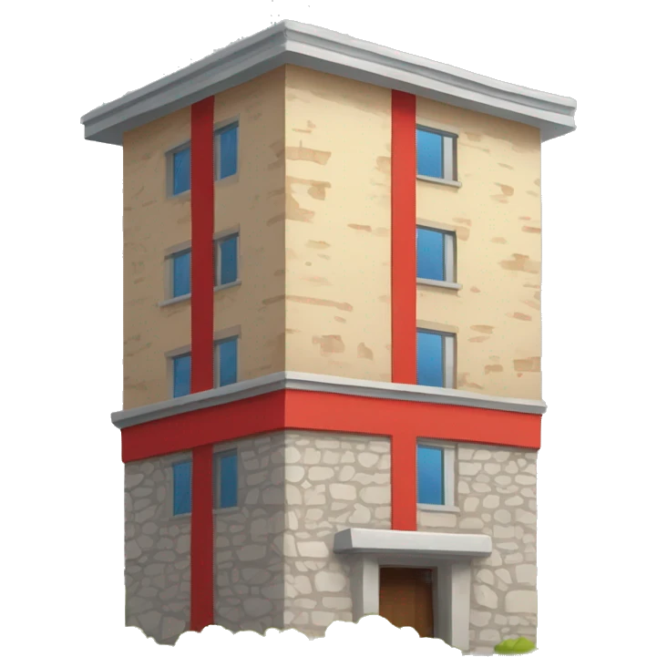 Torre humana típica catalana con camiseta roja  emoji