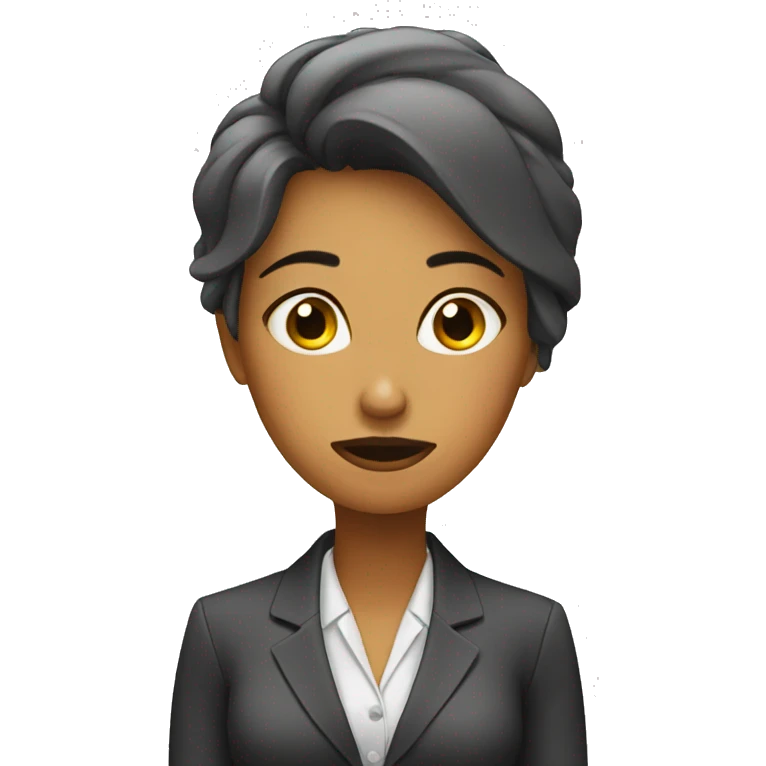 tired business woman emoji