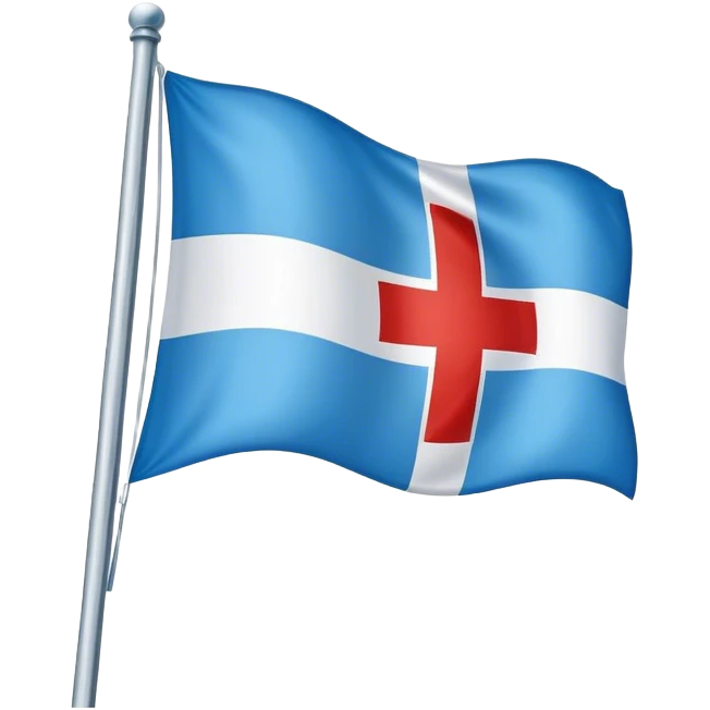 Blue Switzerland flag emoji