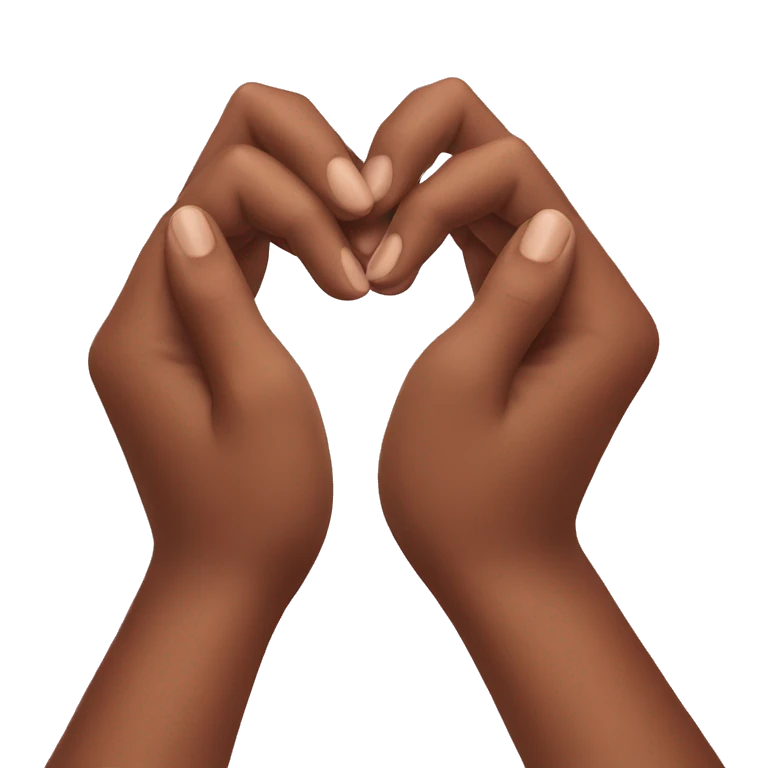 hands making a heart emoji