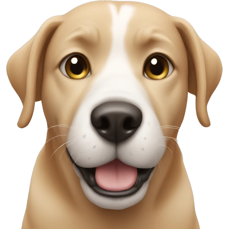 Dog with cat emoji